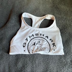 White gymshark sports bra